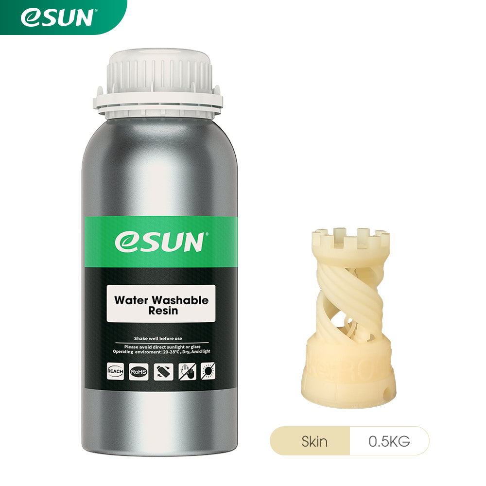 ESUN Water Washable Resin For LCD Printer 500g - various colors - Digitmakers.ca providing 3d printers, 3d scanners, 3d filaments, 3d printing material , 3d resin , 3d parts , 3d printing services