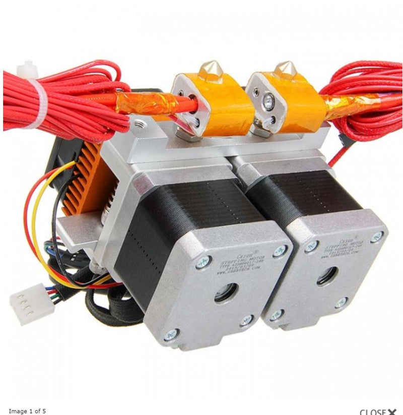 3D Printer Dual Extruder 1.75mm (All Metal) Digitmakers.ca