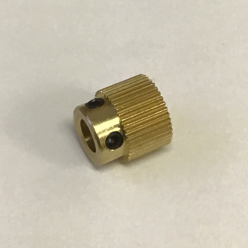 3D Printer Extruder Drive Gear for 1.75mm & 3mm – Brass Pulley 5mm Digitmakers.ca