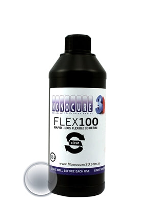 Monocure 3D Rapid Flex100 - Clear 500ml - Digitmakers.ca providing 3d printers, 3d scanners, 3d filaments, 3d printing material , 3d resin , 3d parts , 3d printing services