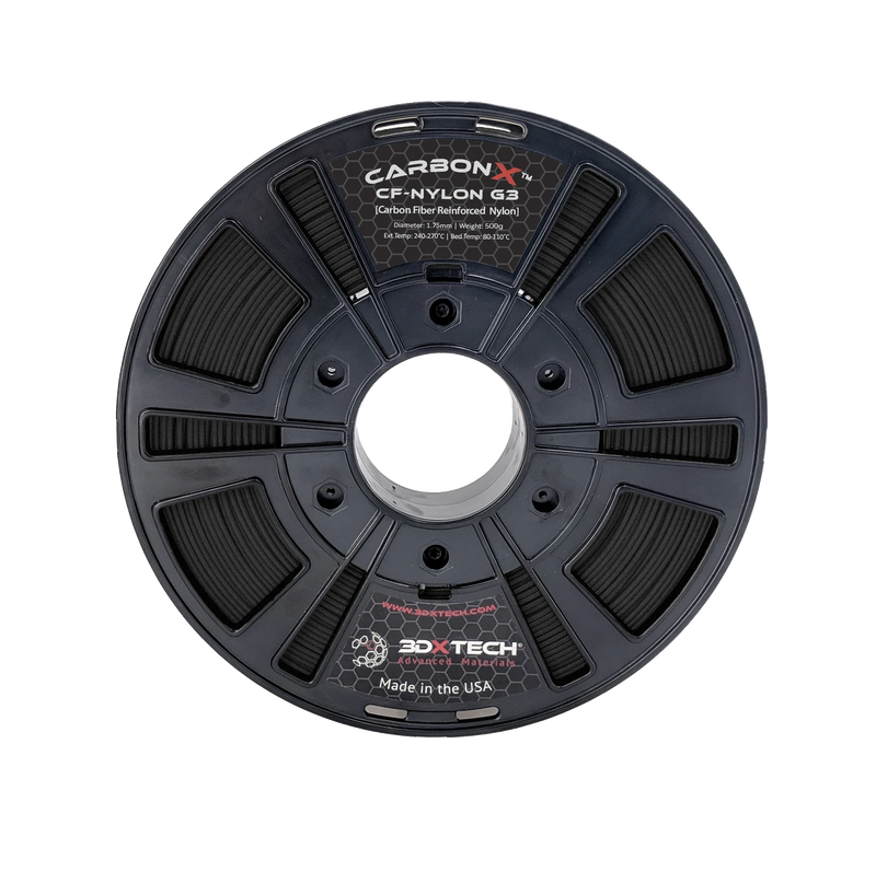 CARBONX™ Carbon Fiber Nylon 6 (Gen 3) Filament - Black 1.75mm 500g - Digitmakers.ca