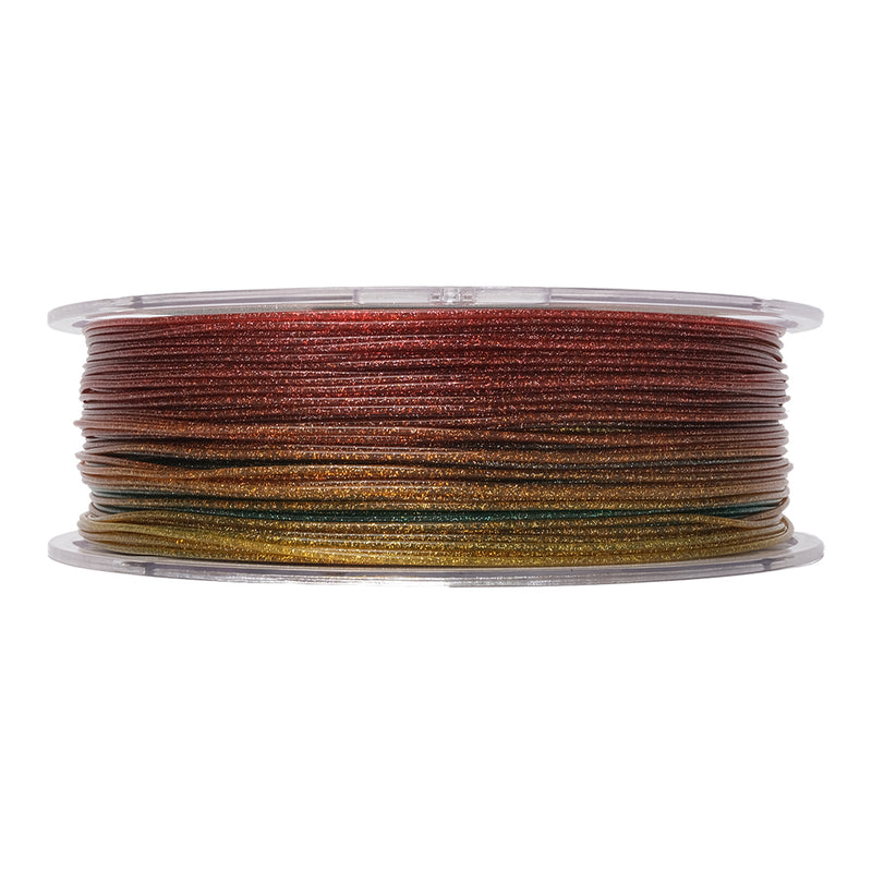 eSun eTwinkling Rainbow-A Glitter PLA 3D Print Filament 1.75mm 1kg - Digitmakers.ca