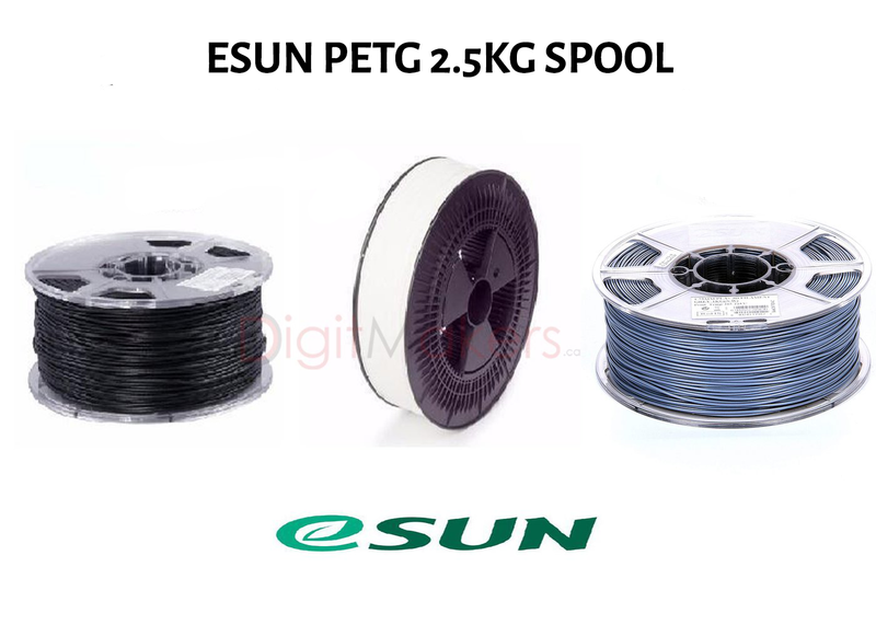 ESun PETG 2.85 mm 2.5kg spool- various colors - Digitmakers.ca providing 3d printers, 3d scanners, 3d filaments, 3d printing material , 3d resin , 3d parts , 3d printing services