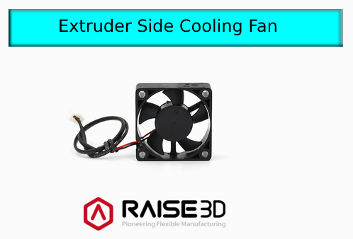 Raise3d Extruder Side Cooling Fan - Digitmakers.ca providing 3d printers, 3d scanners, 3d filaments, 3d printing material , 3d resin , 3d parts , 3d printing services