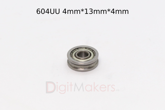 U type Ball Bearing 604UU - Digitmakers.ca providing 3d printers, 3d scanners, 3d filaments, 3d printing material , 3d resin , 3d parts , 3d printing services