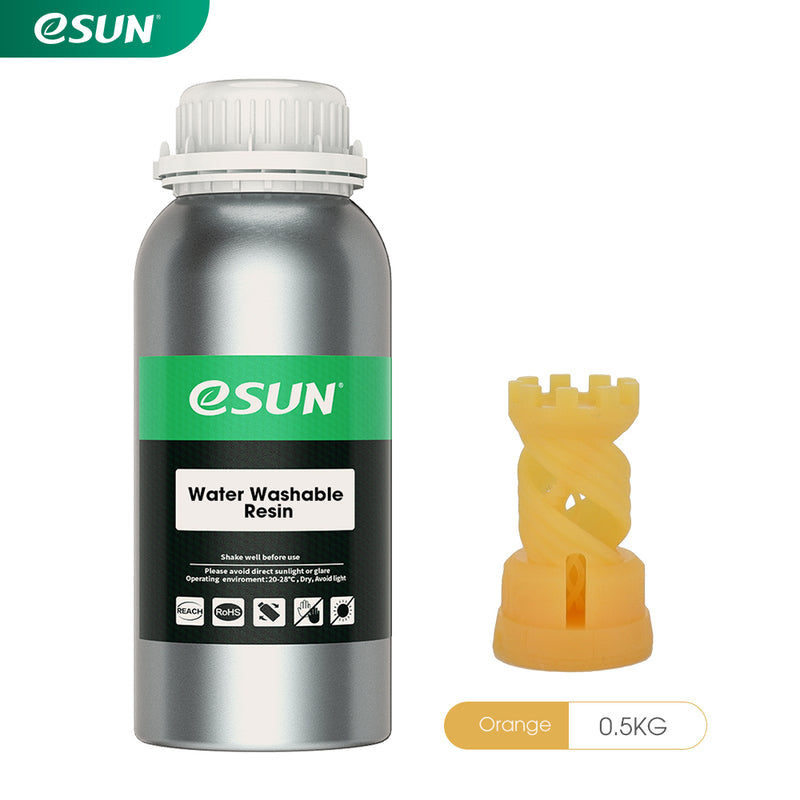 ESUN Water Washable Resin For LCD Printer 500g - various colors - Digitmakers.ca providing 3d printers, 3d scanners, 3d filaments, 3d printing material , 3d resin , 3d parts , 3d printing services