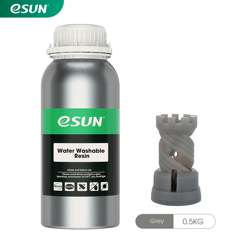 ESUN Water Washable Resin For LCD Printer 500g - various colors - Digitmakers.ca providing 3d printers, 3d scanners, 3d filaments, 3d printing material , 3d resin , 3d parts , 3d printing services