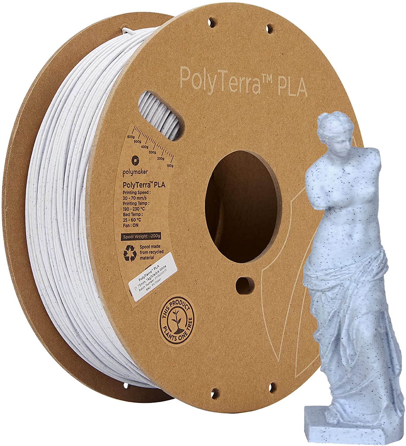 PolyTerra™ PLA - Various Colors (1.75mm 1000g) - Digitmakers.ca