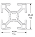 Aluminum Extrusion 1 Meter/1.5 Meter 3030 T-Slot STORE PICK UP ONLY Digitmakers.ca