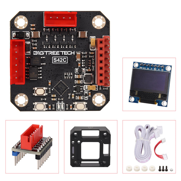 BigTreeTech S42C v1.1 42 Stepper Motor Closed Loop Driver Board with OLED Display Digitmakers.ca