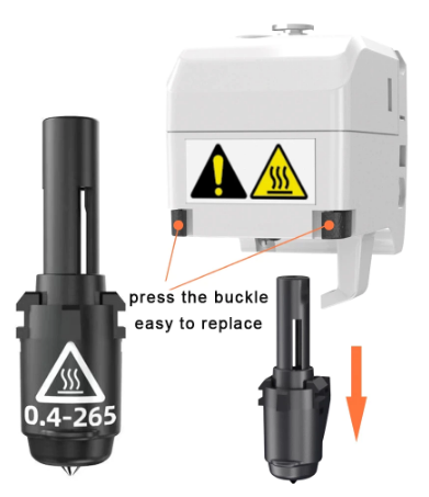 Flashforge Adventurer 4 /3 Series Nozzle Assembly - 265℃ - Digitmakers.ca