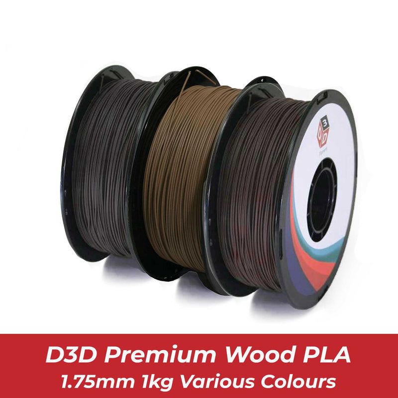 D3D Premium Wood PLA Various Colors - Digitmakers.ca