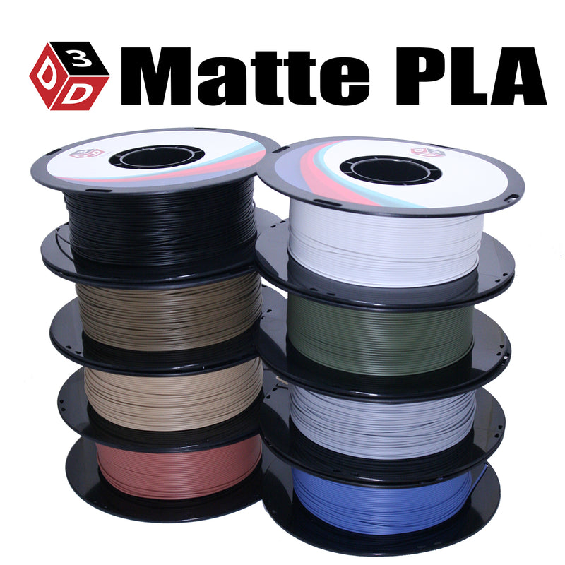 D3D Premium Matte PLA Filament 1.75mm, 1kg Spool - Digitmakers.ca providing 3d printers, 3d scanners, 3d filaments, 3d printing material , 3d resin , 3d parts , 3d printing services