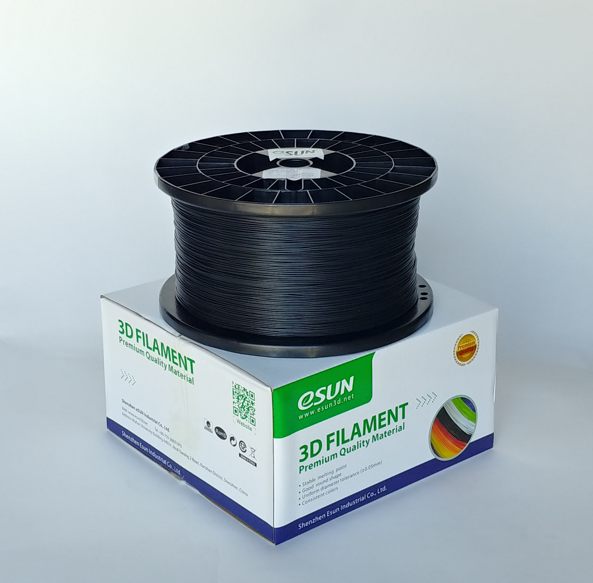 ESun PLA+ Black/White/Grey 1.75 mm 5kg Spool - Digitmakers.ca providing 3d printers, 3d scanners, 3d filaments, 3d printing material , 3d resin , 3d parts , 3d printing services