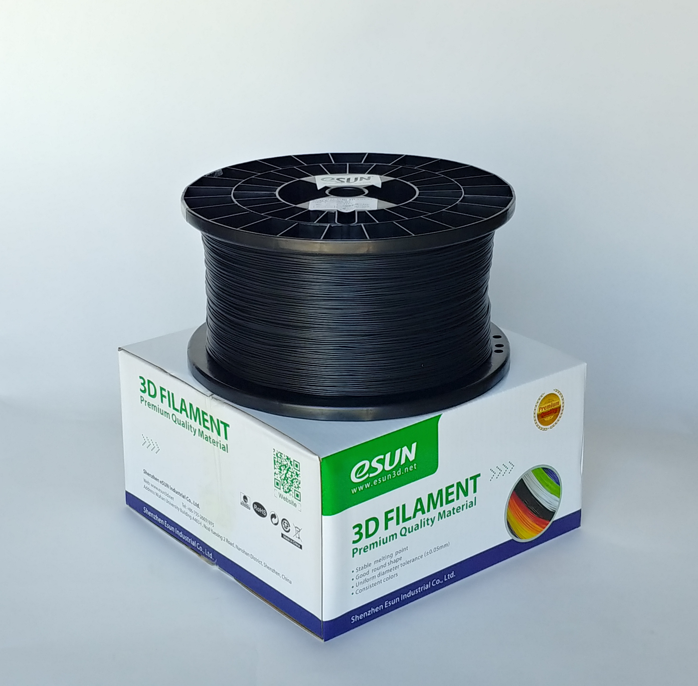 eSUN PLA+ Black/White/Grey 1.75 mm 5kg Spool –