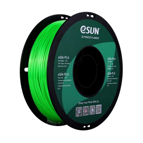 eSun eSilk PLA Filament 1.75mm 1kg Spool Various Colors - Digitmakers.ca providing 3d printers, 3d scanners, 3d filaments, 3d printing material , 3d resin , 3d parts , 3d printing services