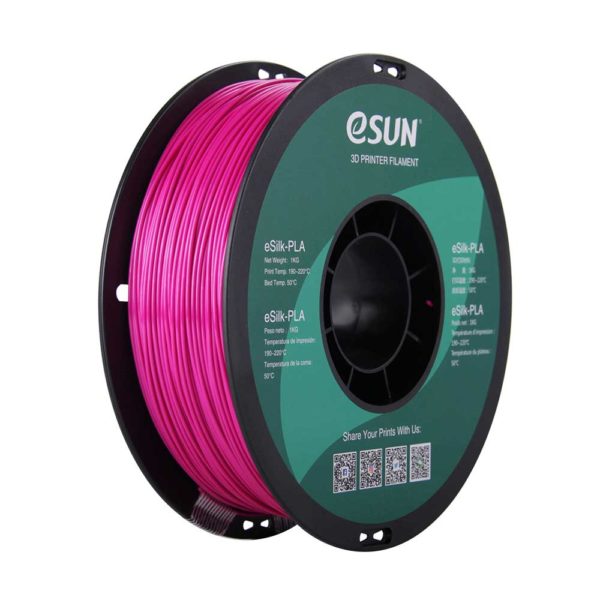 eSun eSilk PLA Filament 1.75mm 1kg Spool Various Colors - Digitmakers.ca providing 3d printers, 3d scanners, 3d filaments, 3d printing material , 3d resin , 3d parts , 3d printing services