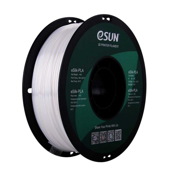 eSun eSilk PLA Filament 1.75mm 1kg Spool Various Colors - Digitmakers.ca providing 3d printers, 3d scanners, 3d filaments, 3d printing material , 3d resin , 3d parts , 3d printing services