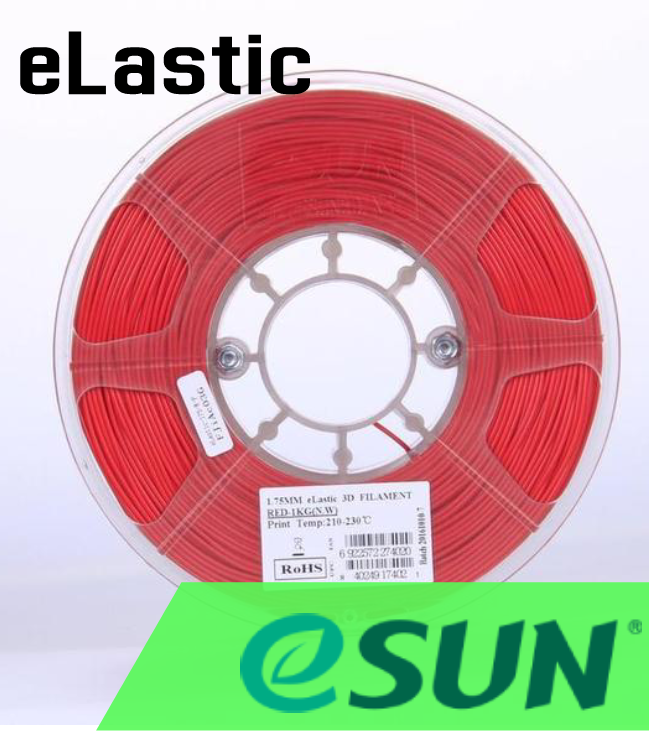 eSun eLastic TPE Flexible Filament 1.75mm 0.5kg Various Colors - Digitmakers.ca providing 3d printers, 3d scanners, 3d filaments, 3d printing material , 3d resin , 3d parts , 3d printing services
