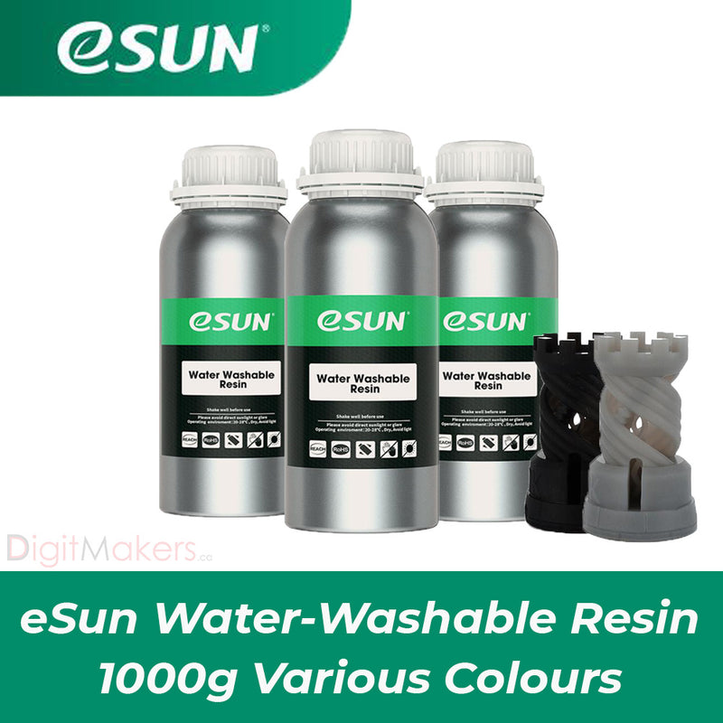 ESUN Water Washable Resin For LCD Printer 1000g - various colors - Digitmakers.ca