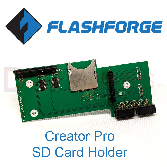 Creator Pro SD Card Holder - Digitmakers.ca providing 3d printers, 3d scanners, 3d filaments, 3d printing material , 3d resin , 3d parts , 3d printing services