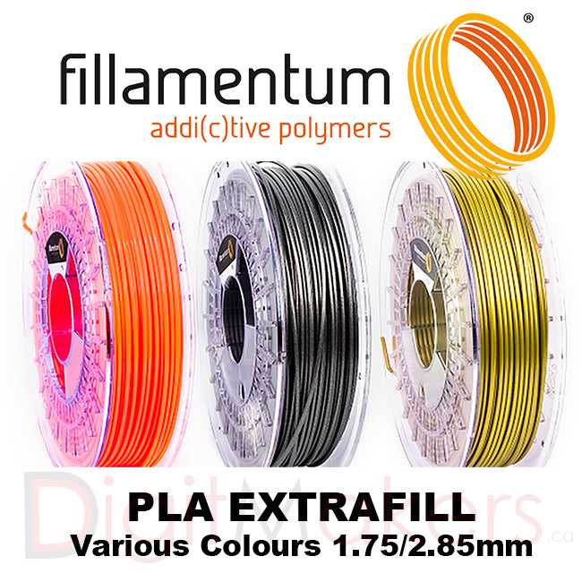 Fillamentum Extrafill PLA 1.75/2.85mm, 750g Spool - Digitmakers.ca providing 3d printers, 3d scanners, 3d filaments, 3d printing material , 3d resin , 3d parts , 3d printing services