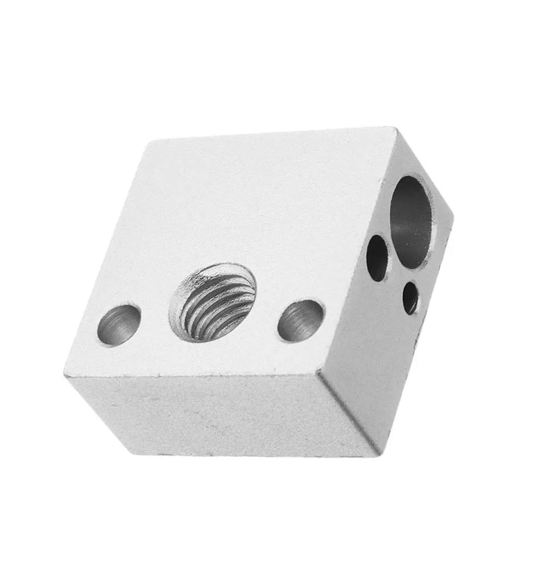 Creality CR10 MK8 Heater Block - Digitmakers.ca providing 3d printers, 3d scanners, 3d filaments, 3d printing material , 3d resin , 3d parts , 3d printing services