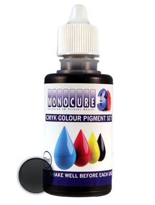 Monocure Pigment 30ml Drip Bottle 4 Colors - Digitmakers.ca providing 3d printers, 3d scanners, 3d filaments, 3d printing material , 3d resin , 3d parts , 3d printing services