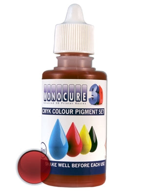 Monocure Pigment 30ml Drip Bottle 4 Colors - Digitmakers.ca providing 3d printers, 3d scanners, 3d filaments, 3d printing material , 3d resin , 3d parts , 3d printing services