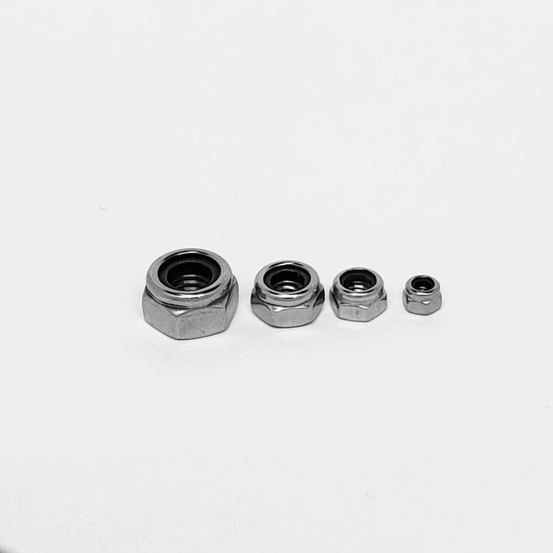 Stainless Steel Nyloc Hex Nuts Various Sizes - Digitmakers.ca