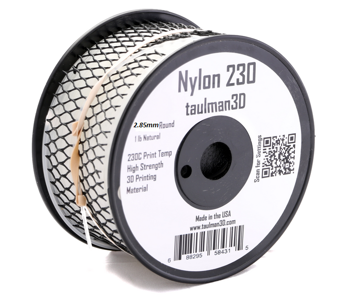 Taulman Nylon 230 Filament -2.85 mm - Digitmakers.ca