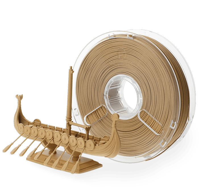 Polymaker PolyWood Filament - Wooden - 1.75 mm - Digitmakers.ca providing 3d printers, 3d scanners, 3d filaments, 3d printing material , 3d resin , 3d parts , 3d printing services