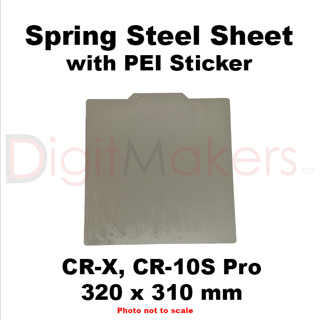 Spring Steel Sheet with PEI Coating Various Sizes - Digitmakers.ca providing 3d printers, 3d scanners, 3d filaments, 3d printing material , 3d resin , 3d parts , 3d printing services