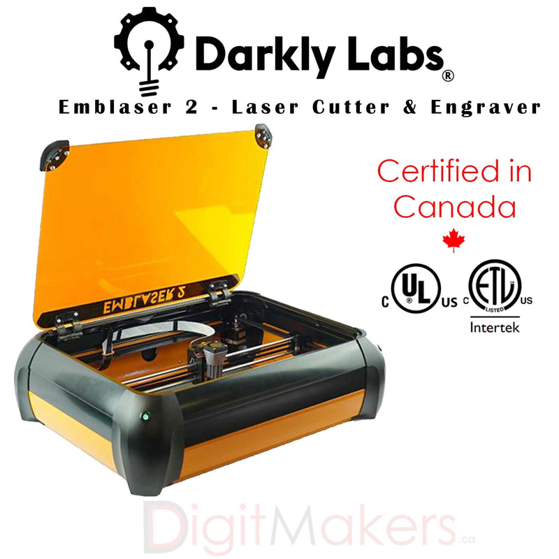 Emblaser 2 - Laser Cutter & Engraver Boxing Week Deal ( Only 1 Left In Stock ) - Digitmakers.ca providing 3d printers, 3d scanners, 3d filaments, 3d printing material , 3d resin , 3d parts , 3d printing services