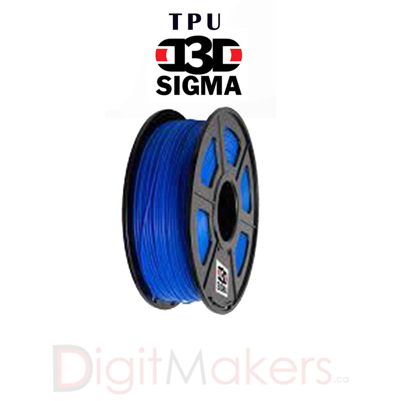 D3D Sigma TPU Flexible Filament 1.75mm-500g Spool (5 Colors) - Digitmakers.ca providing 3d printers, 3d scanners, 3d filaments, 3d printing material , 3d resin , 3d parts , 3d printing services