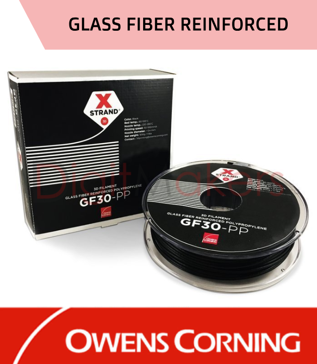 XSTRAND™ Glass Fiber Reinforced Polypropylene GF30-PP -Various Sizes - Digitmakers.ca providing 3d printers, 3d scanners, 3d filaments, 3d printing material , 3d resin , 3d parts , 3d printing services