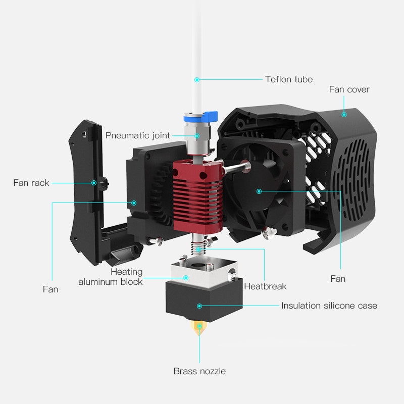 Creality Ender 3 V2 Full Hotend Assembly - Digitmakers.ca