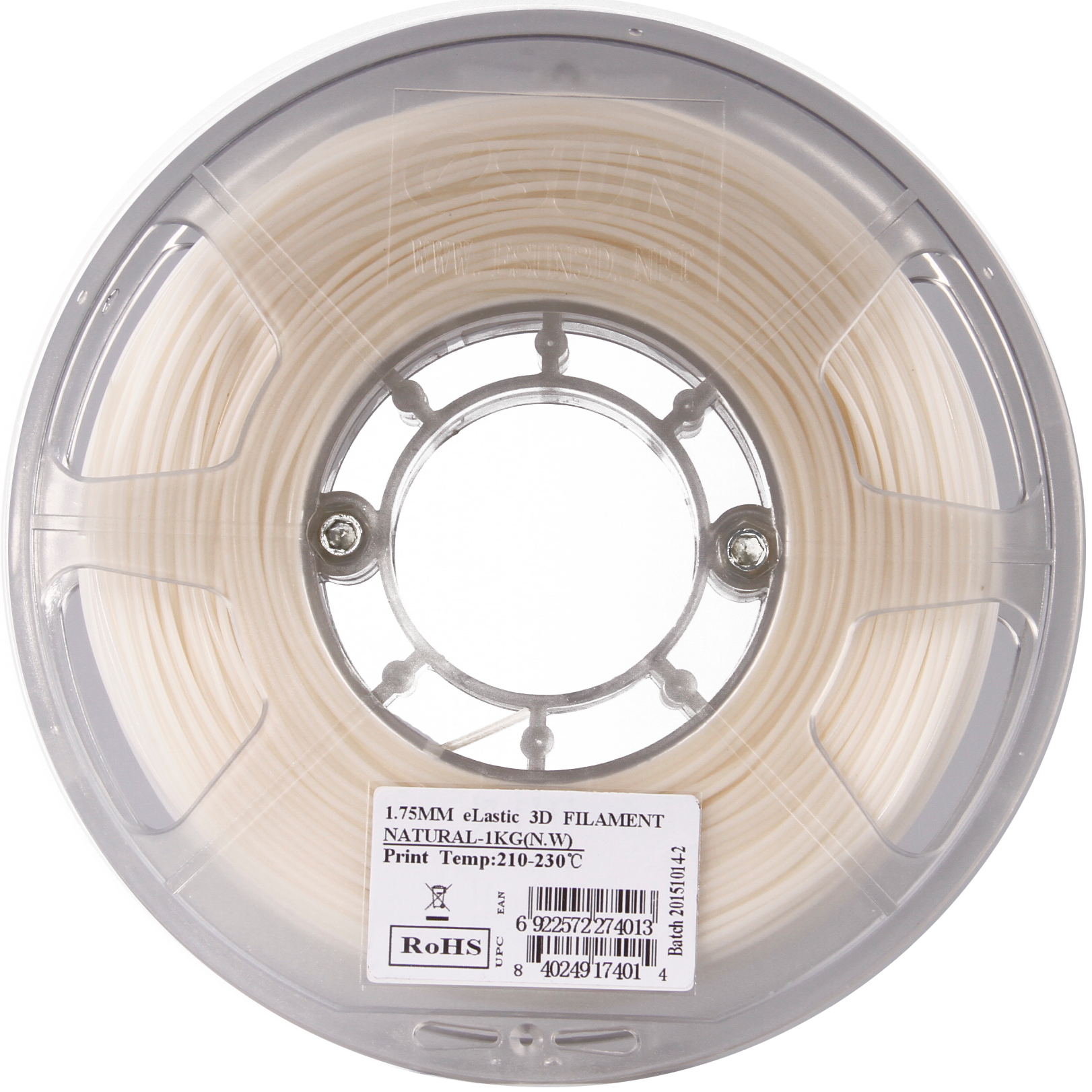 eSun eLastic TPE Flexible Filament 1.75mm 1kg Various Colors - Digitmakers.ca