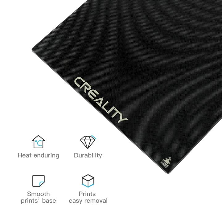 Creality Ender 5 Plus Tempered Glass Carbon and Silicone Bed - Digitmakers.ca