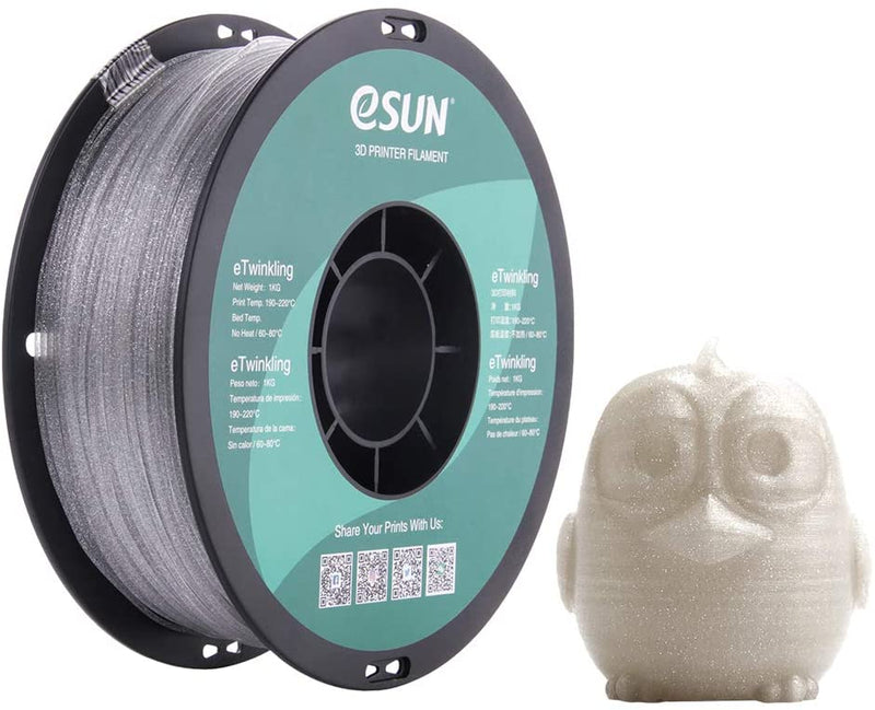 ESun eTwinkling PLA Filament 1.75mm 1kg-Various Colors - Digitmakers.ca