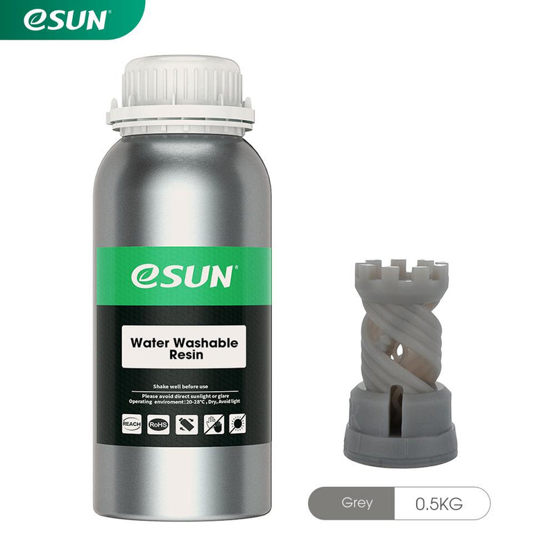 ESUN Water Washable Resin For LCD Printer 1000g - various colors - Digitmakers.ca providing 3d printers, 3d scanners, 3d filaments, 3d printing material , 3d resin , 3d parts , 3d printing services