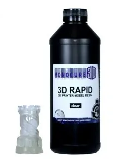 Monocure 3D Rapid Resin - 1L clear- Digitmakers.ca providing 3d printers, 3d scanners, 3d filaments, 3d printing material , 3d resin , 3d parts , 3d printing services