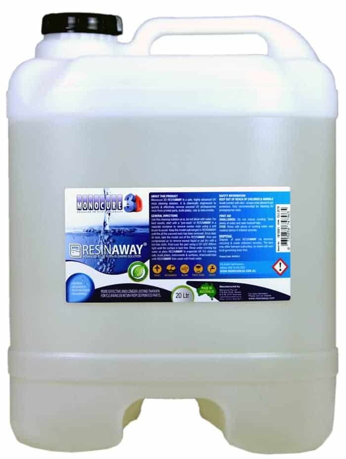 RESINAWAY - Monocure Advanced 3D UV Resin Cleaning Solution - 20L - Digitmakers.ca