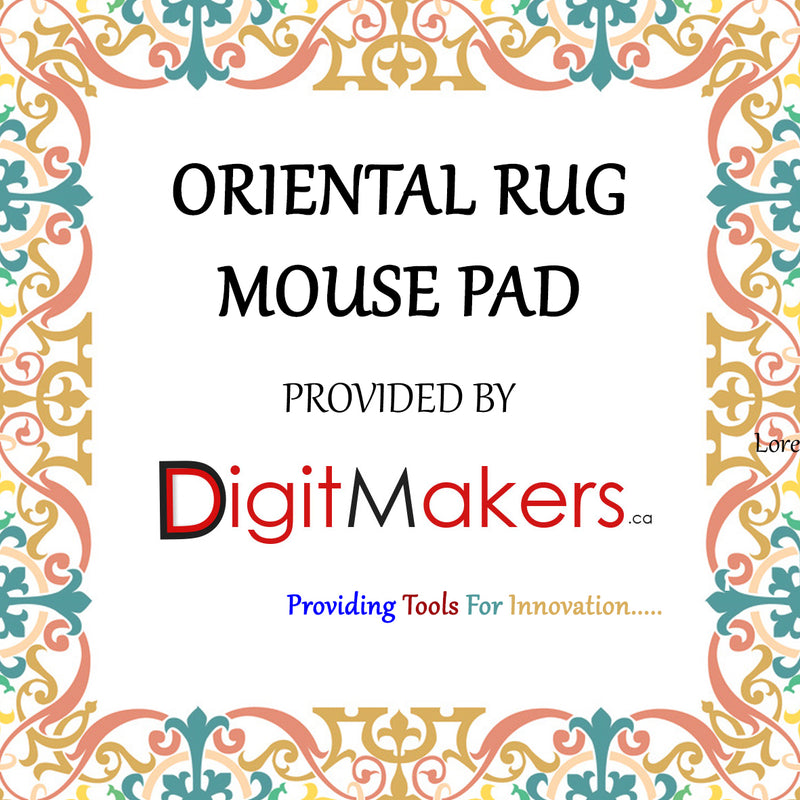 Oriental rug mouse pad ( Square ) - Digitmakers.ca providing 3d printers, 3d scanners, 3d filaments, 3d printing material , 3d resin , 3d parts , 3d printing services