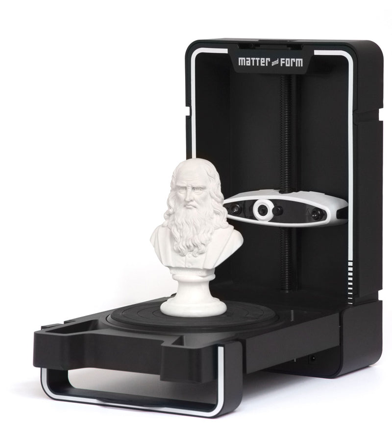 Matter and Form 3D Scanner V2 +Quickscan - Digitmakers.ca providing 3d printers, 3d scanners, 3d filaments, 3d printing material , 3d resin , 3d parts , 3d printing services