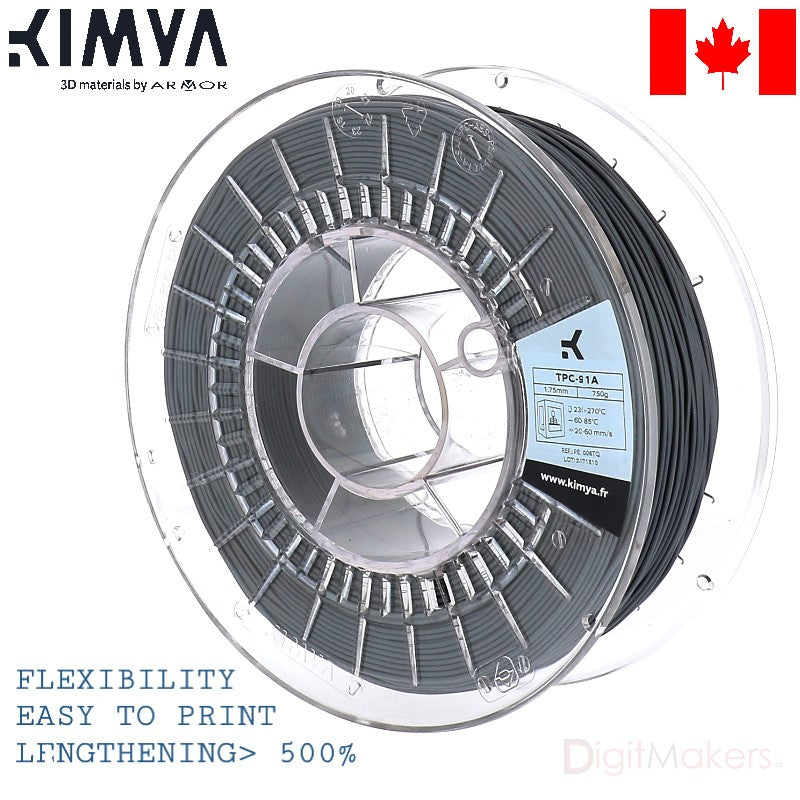 TPC-91A Kimya 3D filament Various Colors - Digitmakers.ca providing 3d printers, 3d scanners, 3d filaments, 3d printing material , 3d resin , 3d parts , 3d printing services